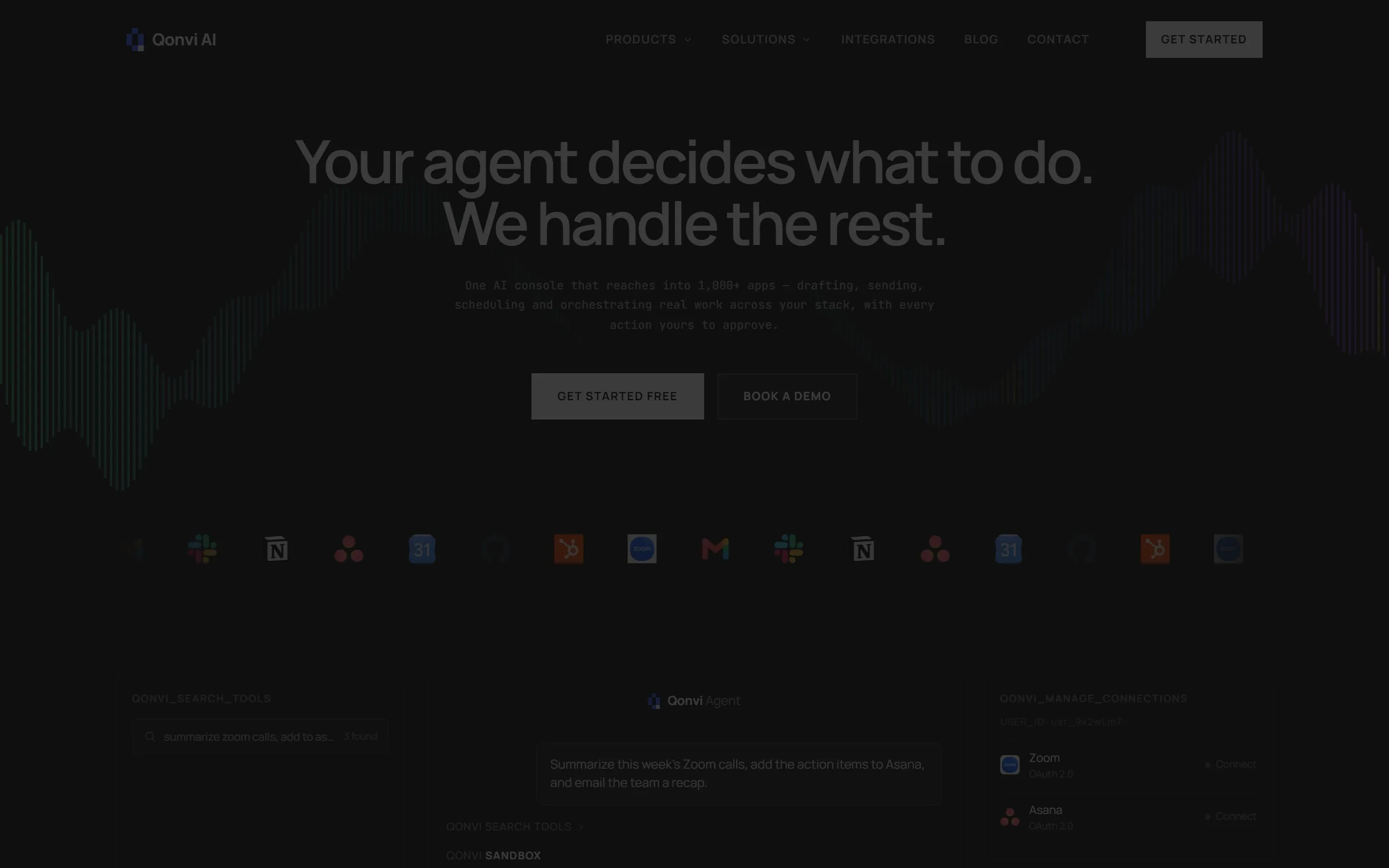 Qonvi AI, as it looks now